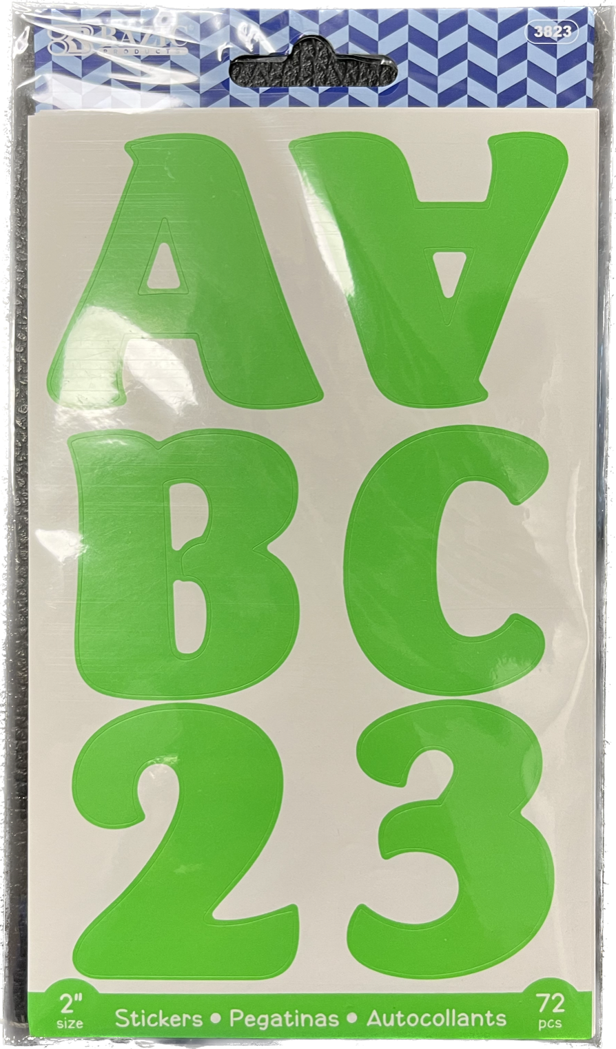 BAZIC Alphabet & Number 1 Black Color (6 SHEETS) - Bazicstore
