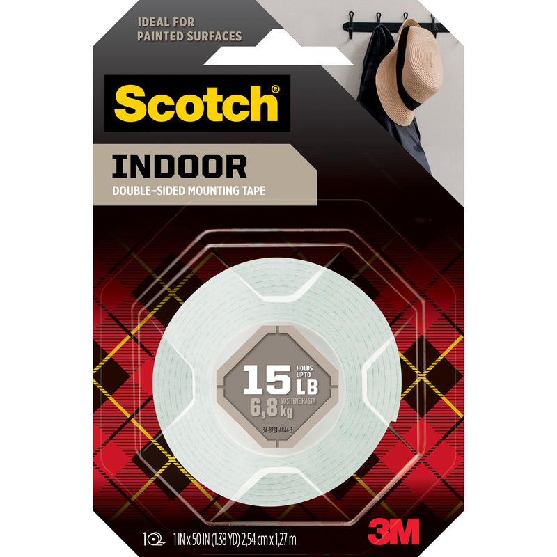 Scotch-Mount™ Indoor Double-Sided Mounting Tape 1"