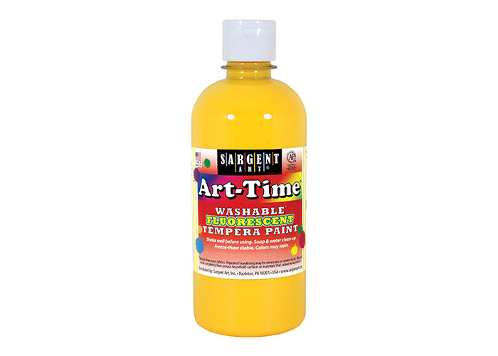 TEMPERA FLUORESCENTE 8OZ- YELLOW