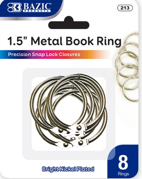 1.5" METAL BOOK RING