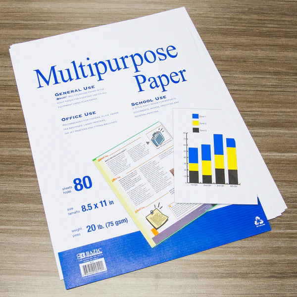 White Multipurpose Paper (80 sheets/pack)