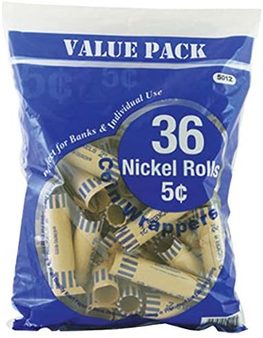Nickel Coin Wrappers (36/Pack)