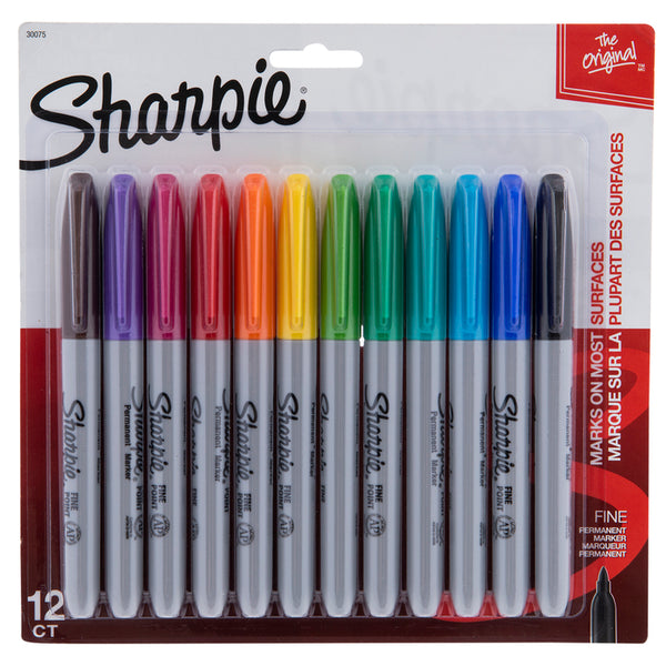 SHARPIE Art Pens, Fine Point, Assorted Colors, Hard Case, 16 Count (1983966)