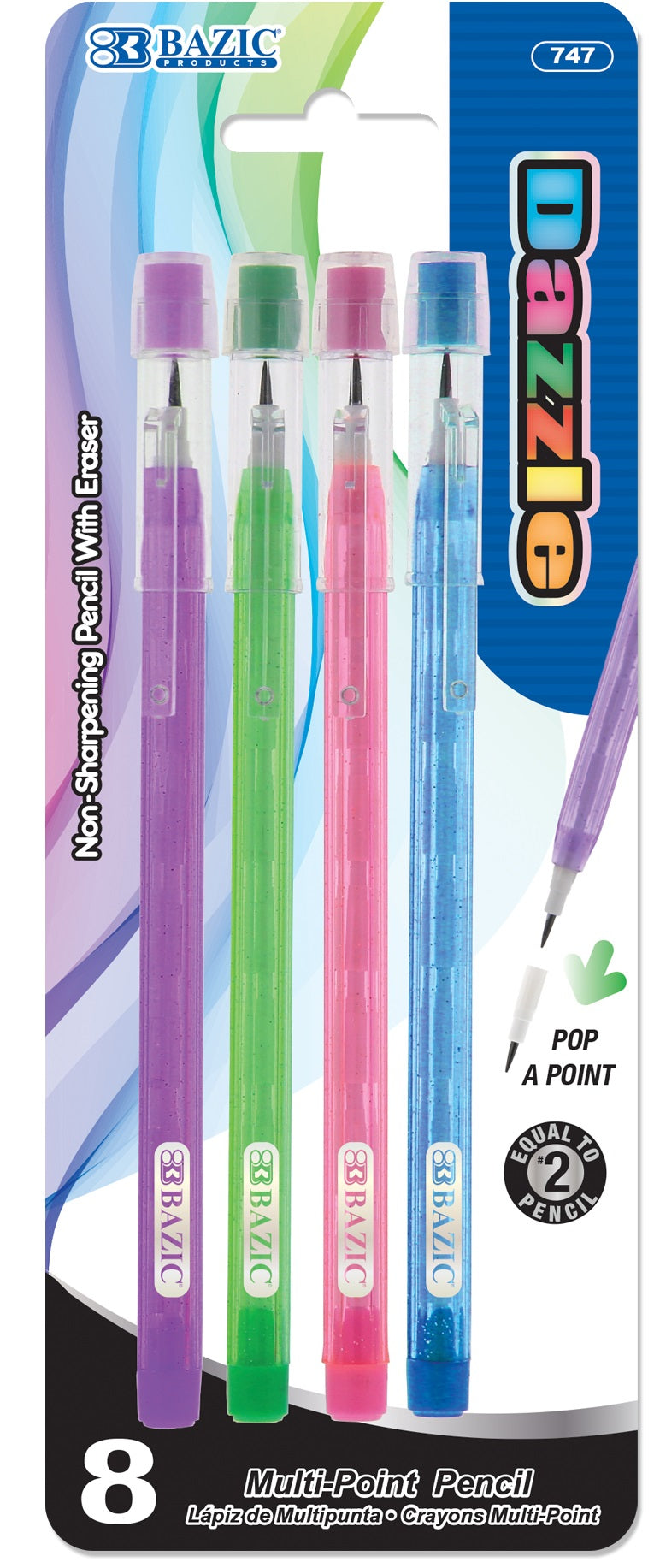Multi Point Pencil (8/Pack)- Dazzle