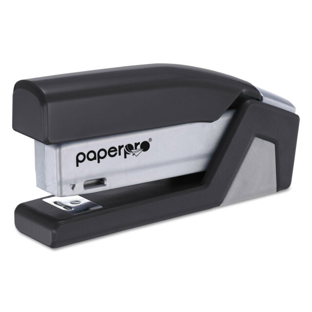 InJoy™ Spring-Powered Compact Stapler, 20 Sheets, Black