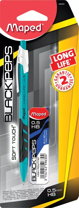 Lapiz Mecanico Black Peps- Set de lapiz y minas 0.5mm